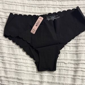 Victoria's Secret Black Scalloped Bottoms